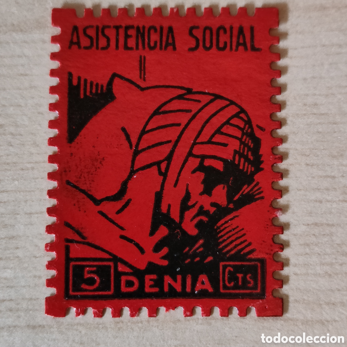 Timbres: a26 Alicante Denia asistencia social 5 cts GG451 allepuz 30 tipo II
