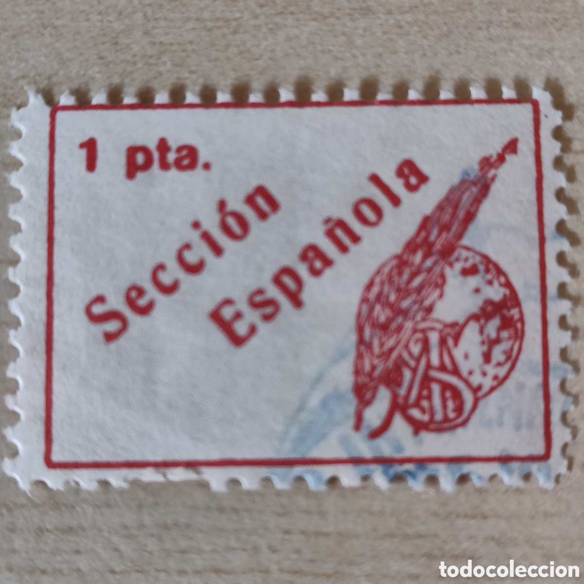 Sellos: S.I.A. Solidaridad Internacional Antifascista Secci&oacute;n Espa&ntilde;ola Allepuz 1283 SIA