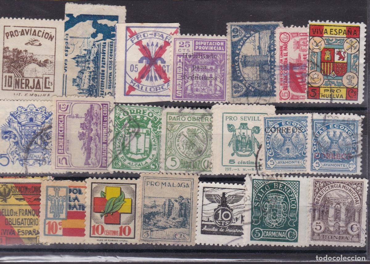 Sellos: FC-205-GUERRA CIVIL . Lote 21 VI&Ntilde;ETAS