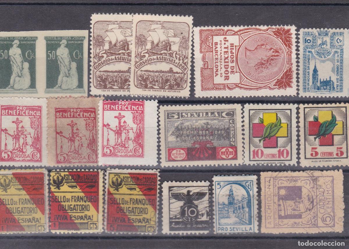 Sellos: FC-290-GUERRA CIVIL . Lote 18 VI&Ntilde;ETAS
