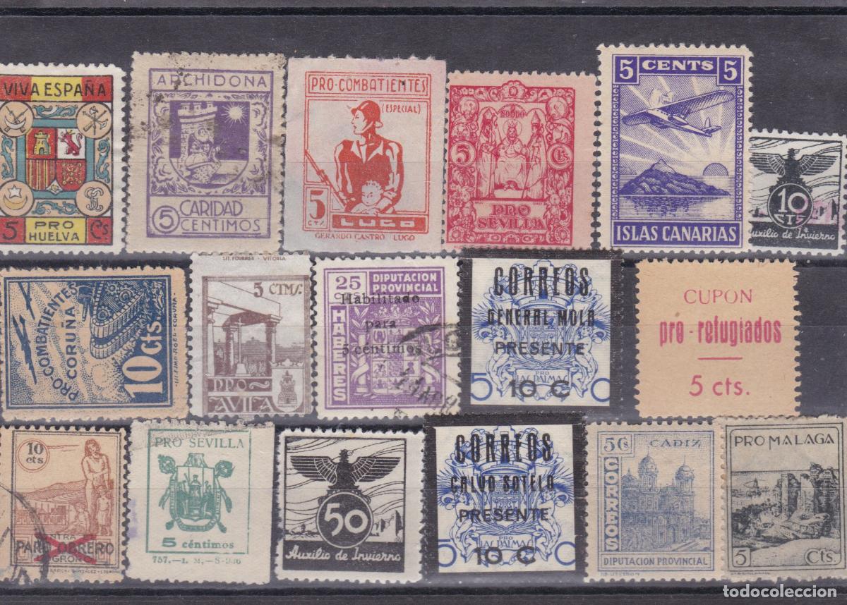 Sellos: FC-10-GUERRA CIVIL . Lote 17 VI&Ntilde;ETAS