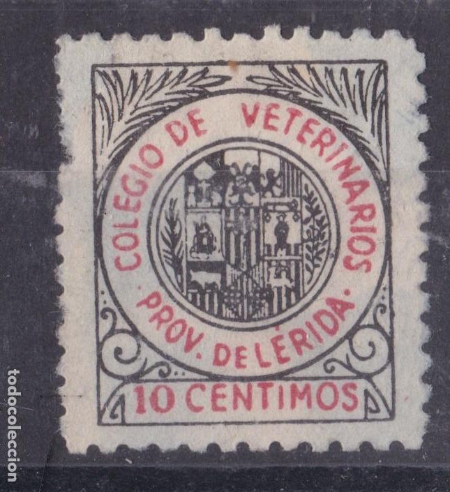 Sellos: AA16-PARAFISCALES Colegio VETERINARIOS Provincia de LERIDA (*)