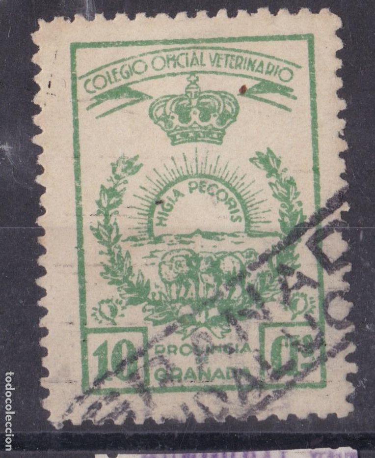 Sellos: AA16-PARAFISCALES Colegio VETERINARIOS Provincia GRANADA *