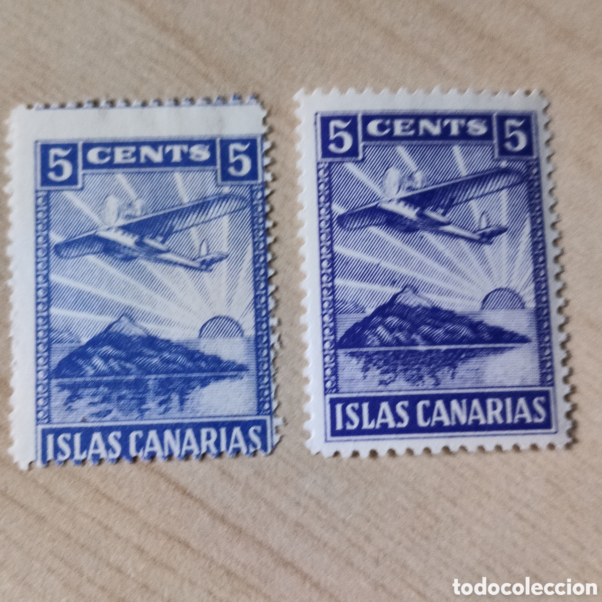 Sellos: SA1 Islas Canarias Allepuz 40 y 43