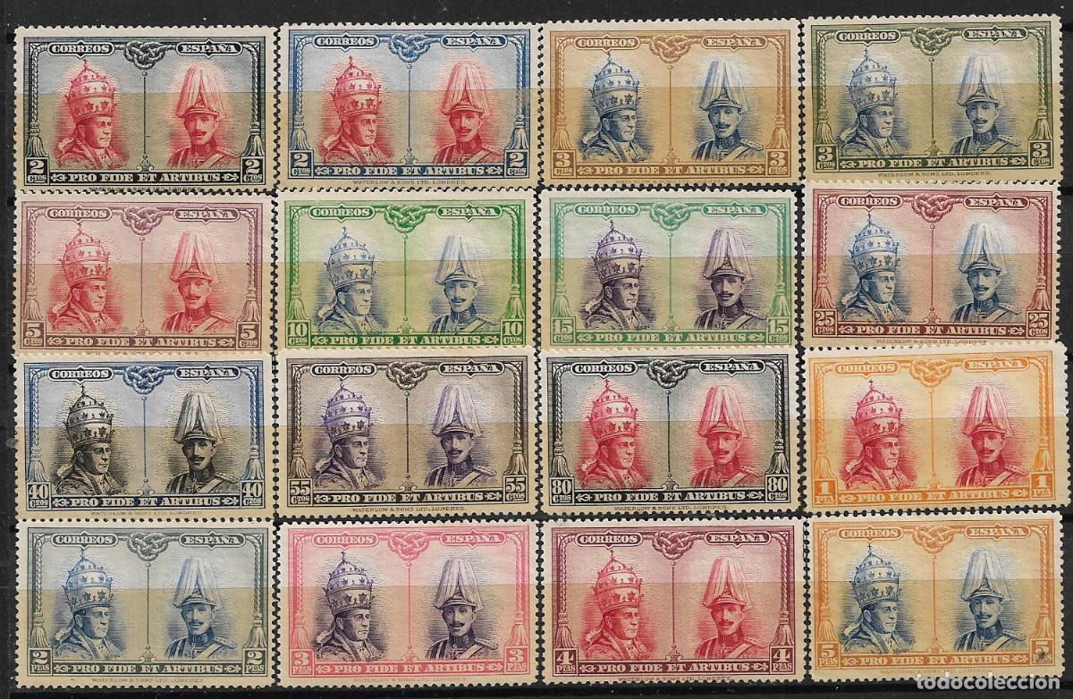 Sellos: 1928 Procatacumbas de San D&aacute;maso en Roma, EDIFIL n&ordm; 402 a 417 (*) Toledo