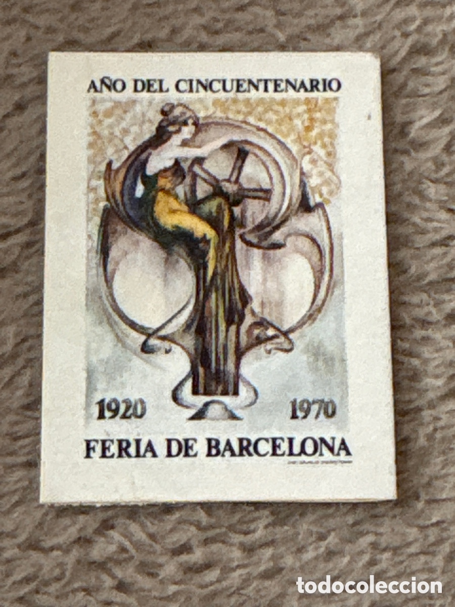 Sellos: VI&Ntilde;ETA a&ntilde;o 50 aniversario de la feria de Barcelona - CIRCULADA RARA