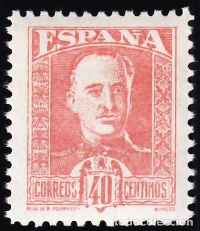 Sellos: Franco, Ensayo de Color, 40 cts. naranja