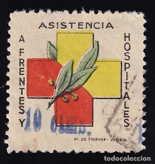 Sellos: Frentes y Hospitales, 10 cts, [Valor mediante estampilla.]