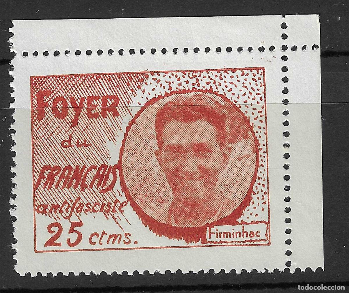 Sellos: PATRIOTICOS Y VI&Ntilde;ETAS FOYER DU FRAN&Ccedil;AIS ANTIFASCISTA