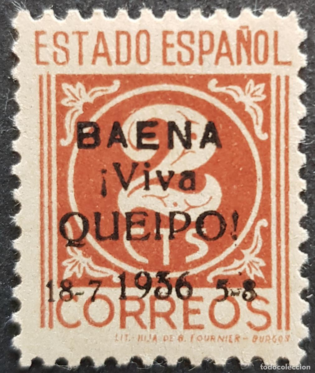 Sellos: Espa&ntilde;a a&ntilde;o 1937 Emisiones Locales Patri&oacute;ticas Baena