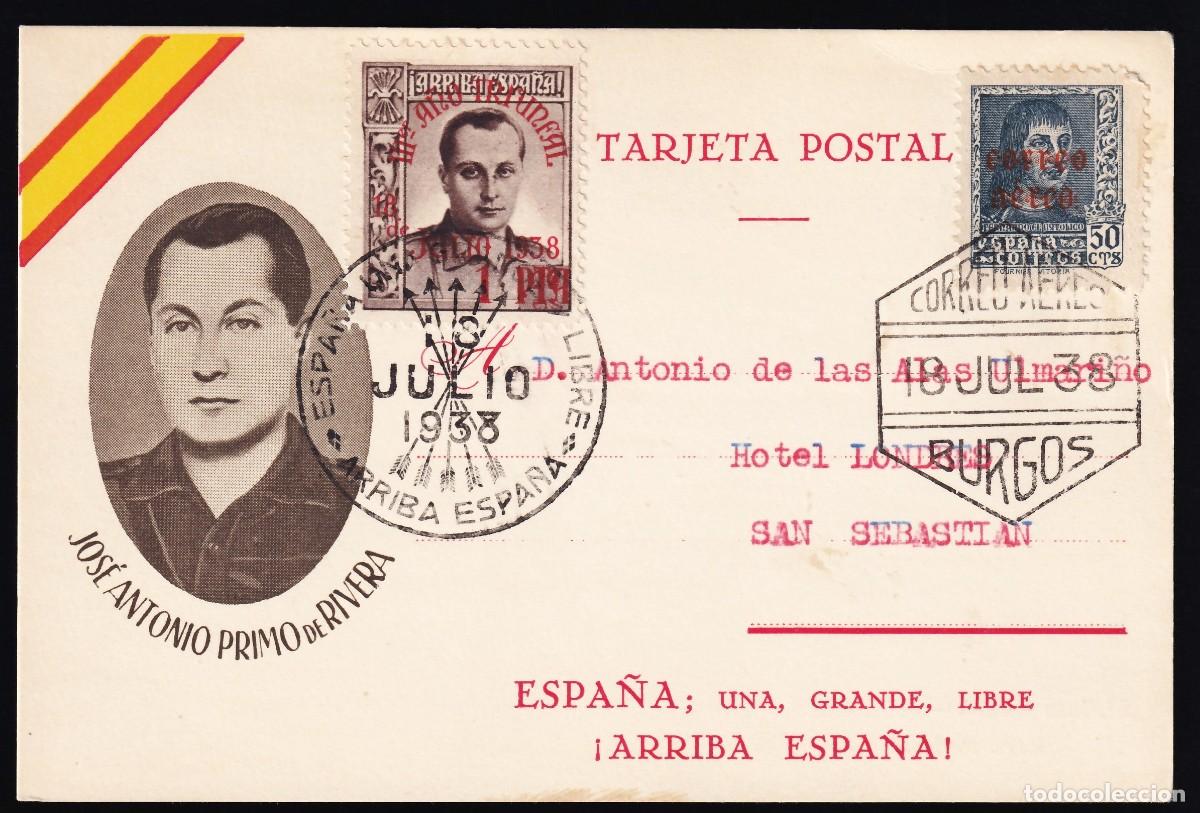 Sellos: Tarjeta de Jose Antonio, Mat. Especiales
