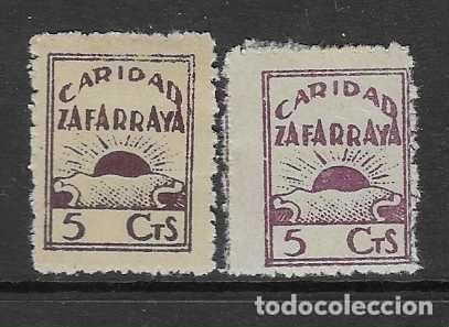 Sellos: ZAFARRAYA- GRANADA-.- 5 CTS,. PAREJA VARIEDAD DE COLOR.-, VER FOTOS