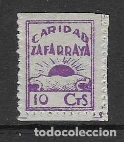 Sellos: ZAFARRAYA- GRANADA-.- 10 CTS,. CARIDAD.-, VER FOTOS