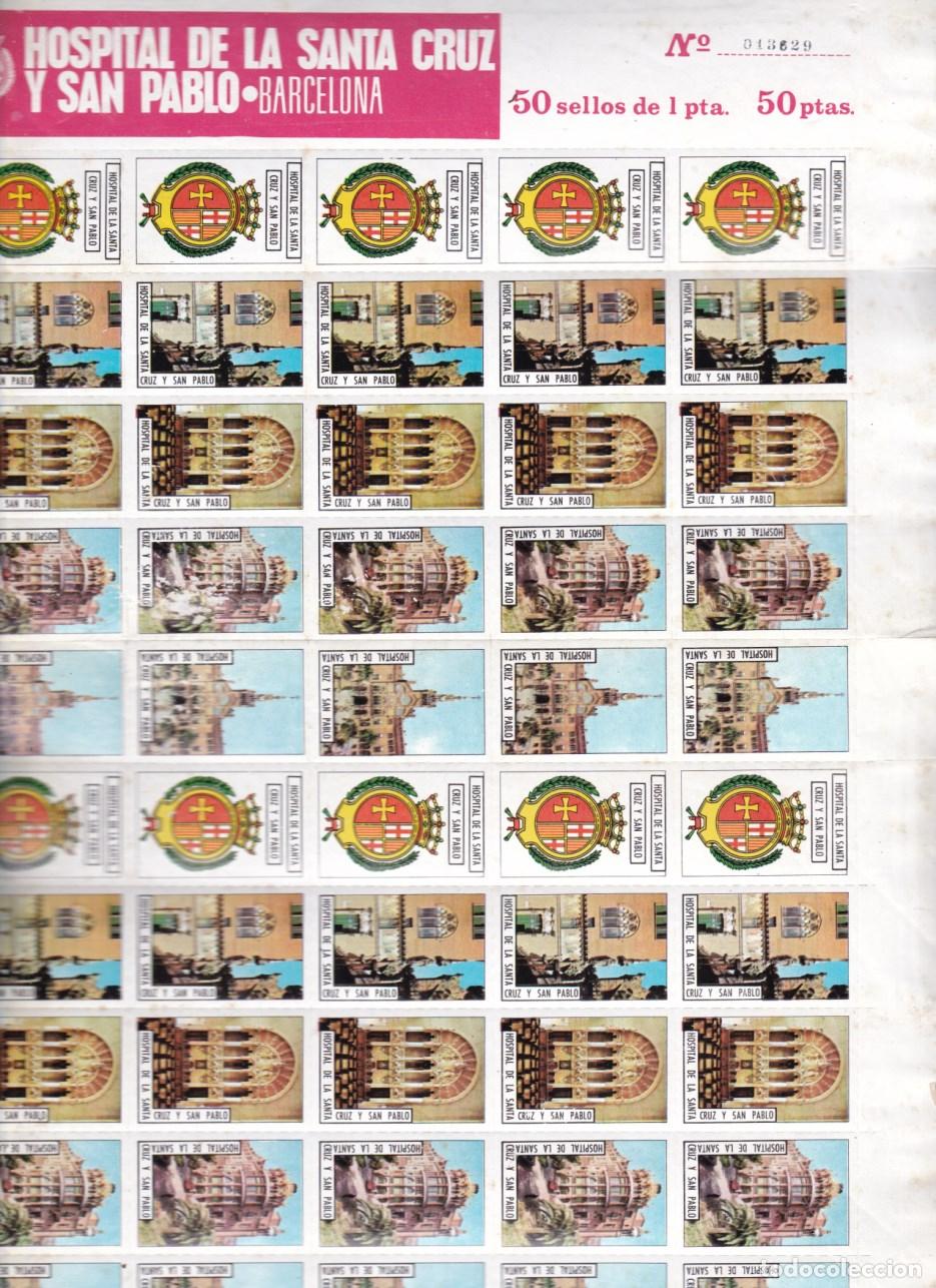 Sellos: ST-Lote 465 Vi&ntilde;etas / Hojas IBERIA y HOSPITAL DE SAN PABLO