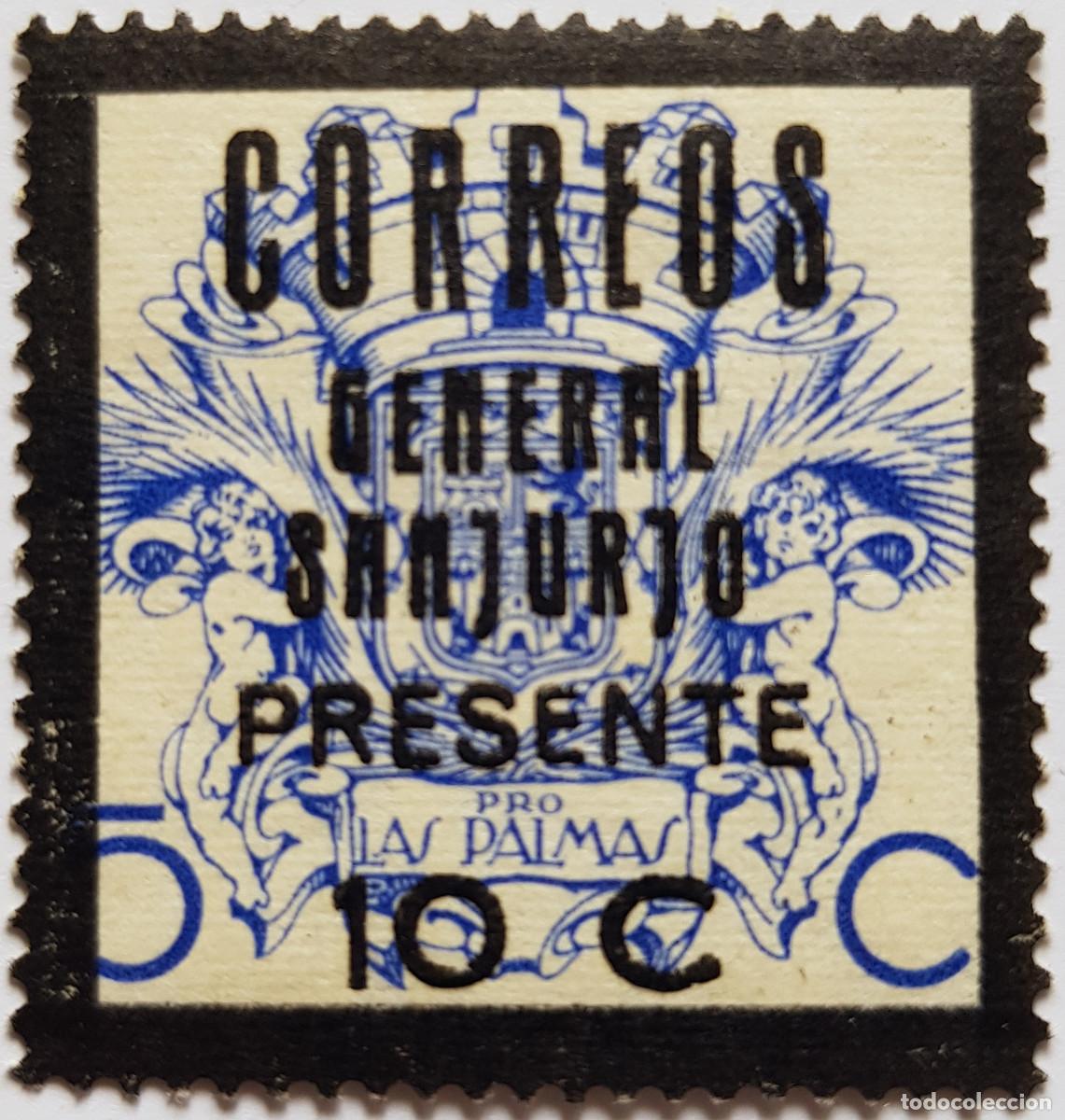Sellos: Espa&ntilde;a a&ntilde;o 1937 Emisiones Locales Patri&oacute;ticas Canarias MNH