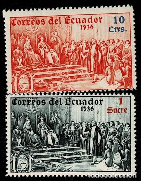 Sellos: 0005 Guerra Civil TEMA COLON Serie realizada para ECUADOR en los Talleres Graficos de Lit. Oliva de