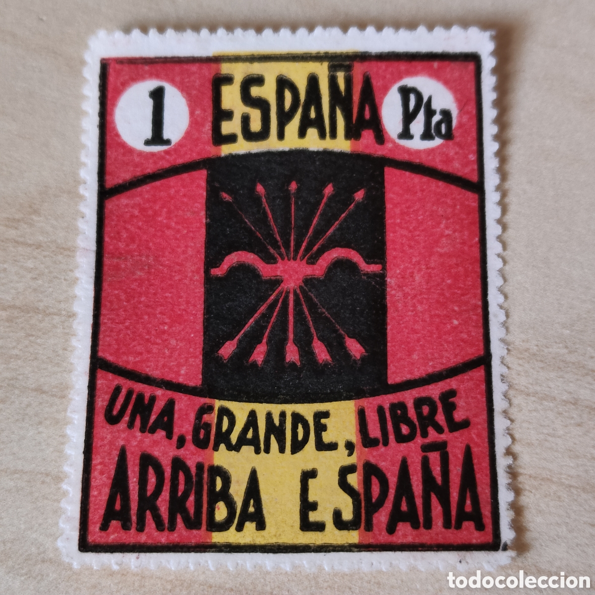 Sellos: a77 Falange FET de la JONS Una Grande y Libre Allepuz 130