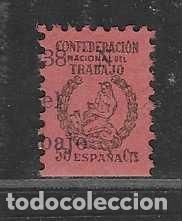 Sellos: VI&Ntilde;ETA,- C.N.T.- A&Ntilde;O 1938.-VER FOTOS