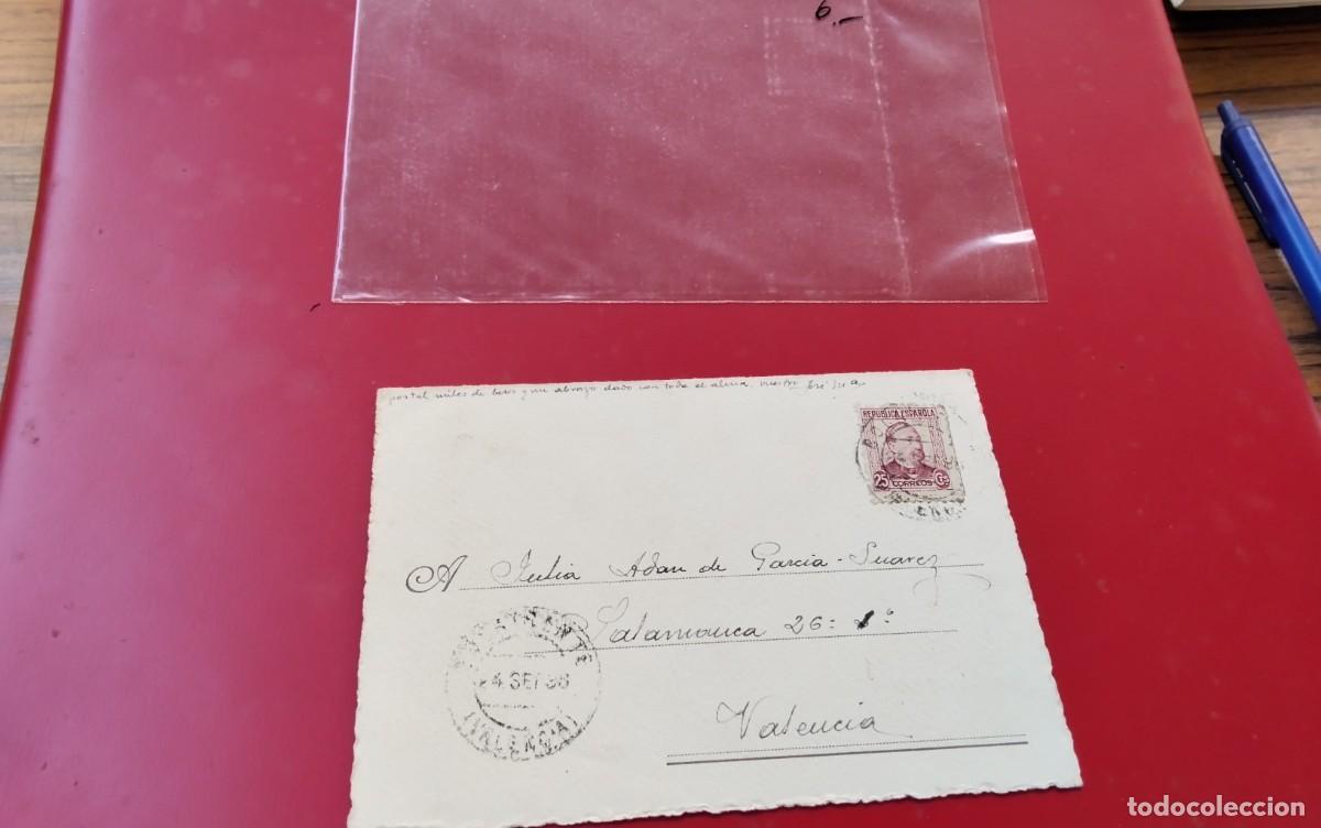 Sellos: GUERRA CIVIL VALENCIA TARJETA CIRCULADA 1938 SIN MARCA DE CENSURA VER DESCRIPCION