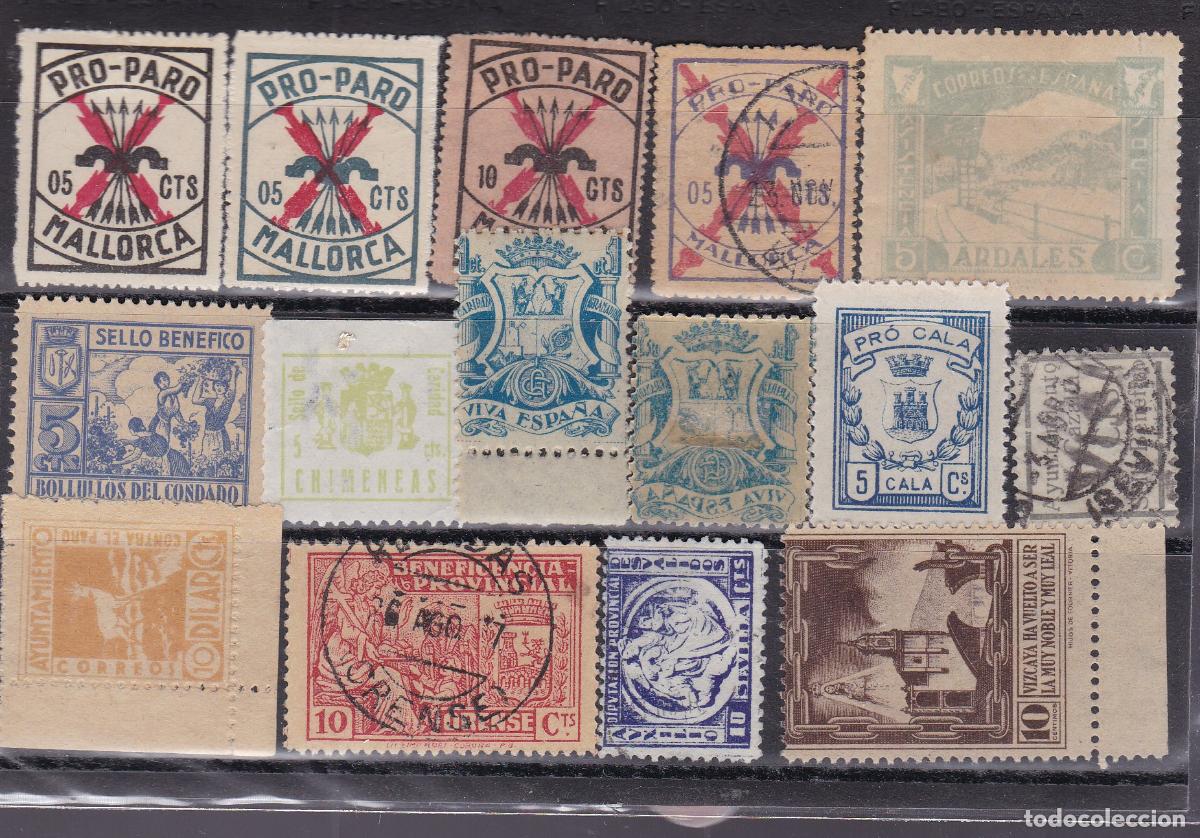 Sellos: FC -75- Guerra Civil . Lote 15 VI&Ntilde;ETAS
