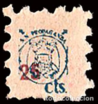 Sellos: Espa&ntilde;a - Guerra Civil - Vi&ntilde;etas Pol&iacute;ticas - S/Cat * &rdquo;25 cts. SN Propaganda&rdquo;