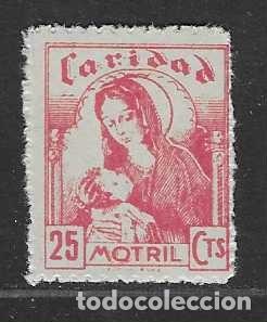 Sellos: MOTRIL.- 10 CTS,-- CARIDAD-VER FOTOS