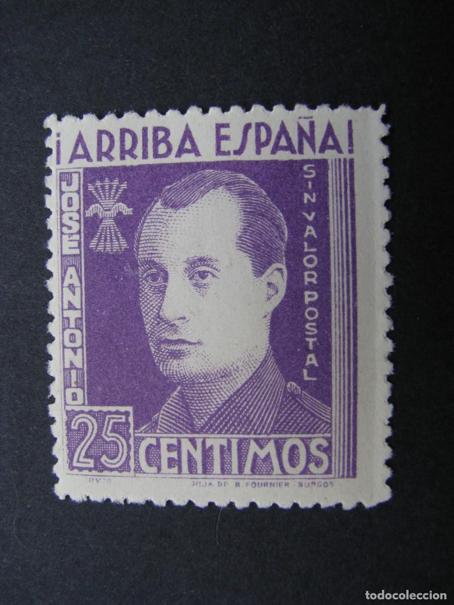 Sellos: SELLO JOSE ANTONIO. FALANGE. 25 CTS. SIN VALOR POSTAL