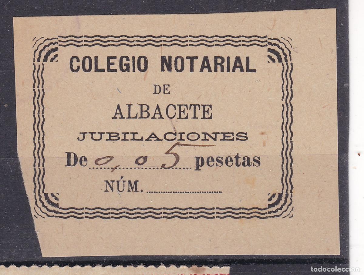 Sellos: SS8-FISCALES Colegio Notarial ALBACETE . JUBILACIONES (*)