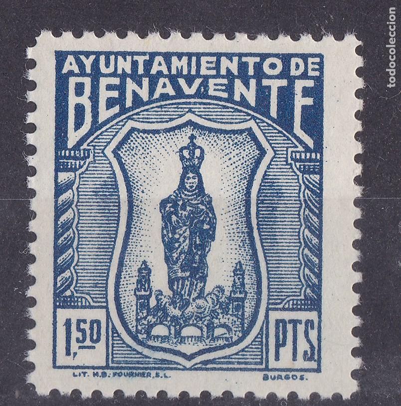 Briefmarken: SS9-FISCALES LOCALES Ayuntamiento BENAVENTE 1.50 Ptas ** Sin Fijasellos. LUJO . Pie Fournier