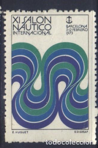 Sellos: S-12156- BARCELONA. XI SAL&Oacute;N NAUTICO INTERNACIONAL. 1973