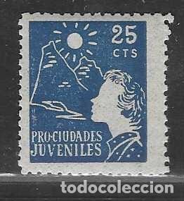 Sellos: VI&Ntilde;ETA,- 25 CTS.- PRO CIUDADES JUVENILES--VER FOTOS