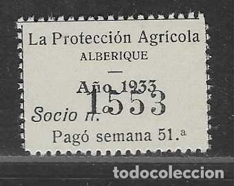 Sellos: ALVARIQUE,- LA PROTECCION AGRICOLA--- VER FOTOS