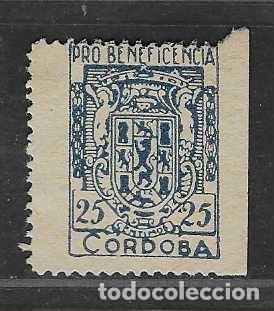 Sellos: CORDOBA,- 25 PCTS.- BENEFICENCIA- VER FOTOS