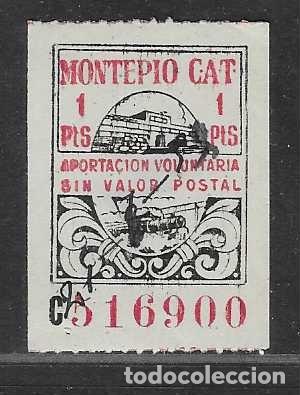 Sellos: VI&Ntilde;ETA- 1 PTA.-MONTEPIO CAT.- VER FOTOS