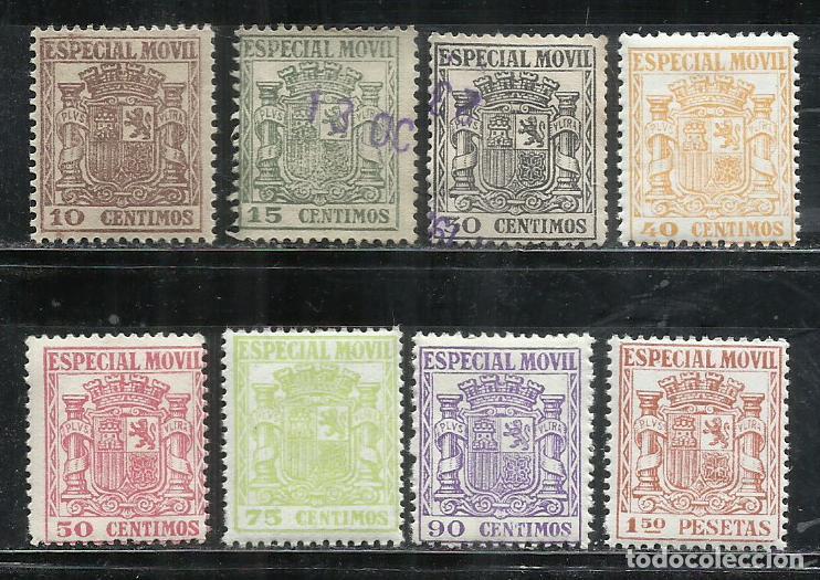 Sellos: Q510J-SELLOS FISCALES 2&ordf; REP&Uacute;BLICA 1932 VALOR 92,00&euro; ESPECIAL MOVIL NUEVOS MNH**, 2 USADO SOBRE FR