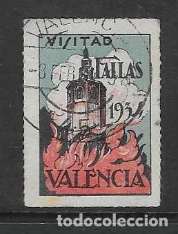 Sellos: VALENCIA- VISITAD FALLAS 1934-- VER FOTOS