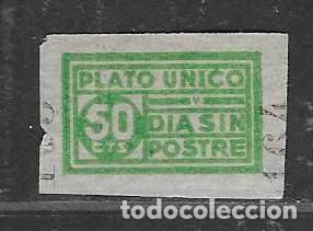 Sellos: VI&Ntilde;ETA- 50 CTS- PLATO UNICO-DIA SIN POSTRE-- VER FOTOS