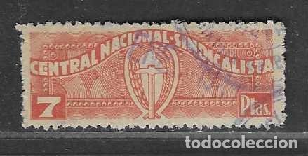 Sellos: CENTRAL NACIONAL SINDICALISTA, 7 PTAS, - VER FOTOS
