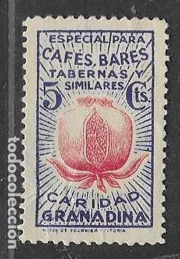 Sellos: GRANADA- ,5 CTS., -ESPECIAL PARA CAFES,BARES,TABERNAS Y SIMILARES- VER FOTOS