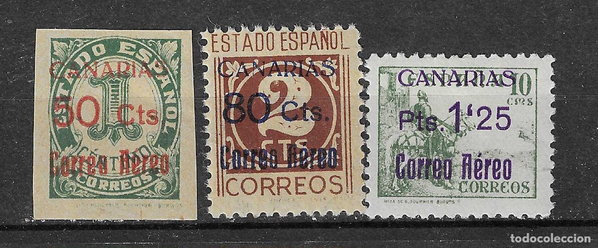 Francobolli: CANARIAS 1938 EDIFIL 37/39** SIN FIJASELLOS