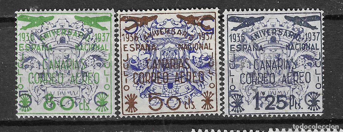 Francobolli: CANARIAS 1937 EDIFIL 31/33*