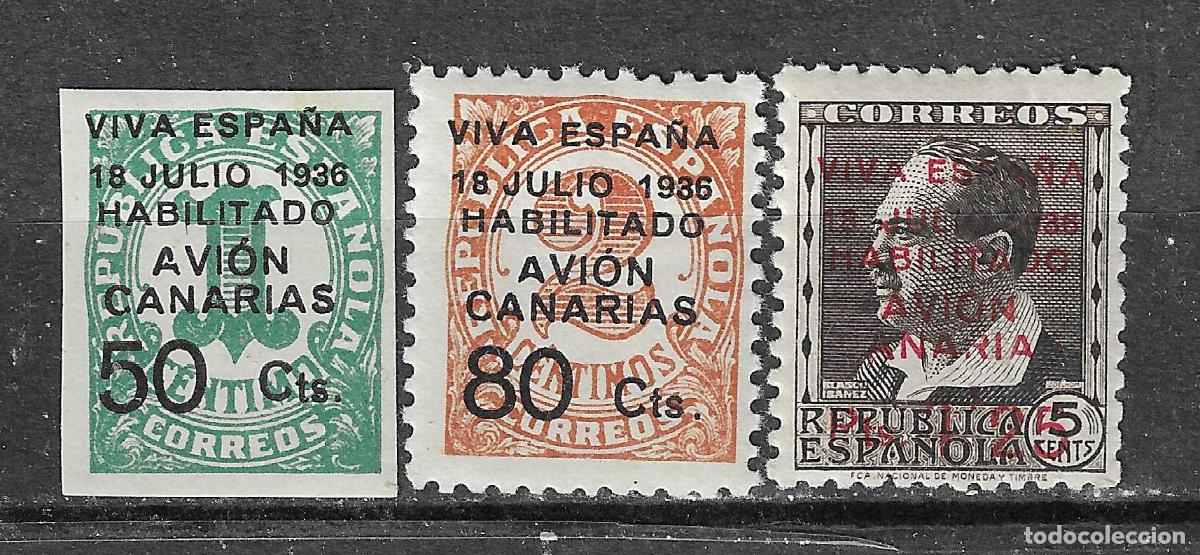 Timbres: CANARIAS 1937 EDIFIL 4A/7** SIN FIJASELLOS