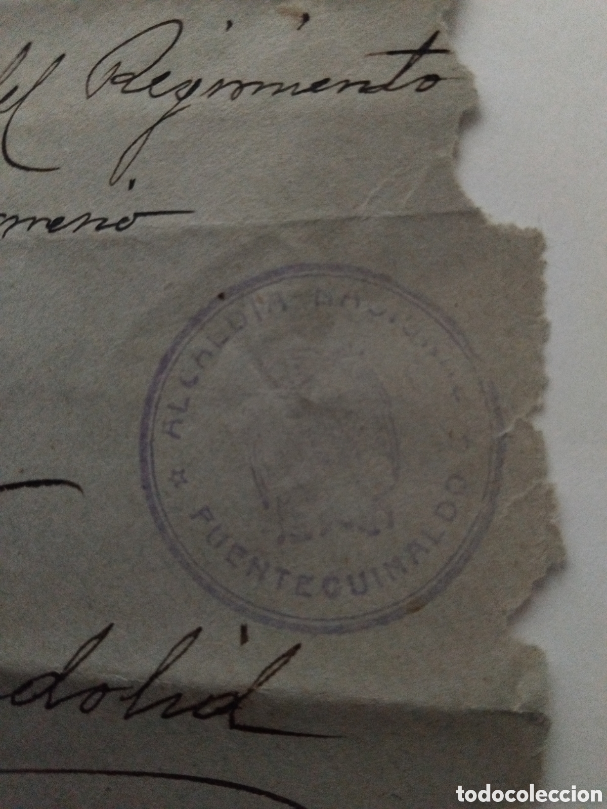 Sellos: Frontal sobre Fuenteguinaldo - Foto 3