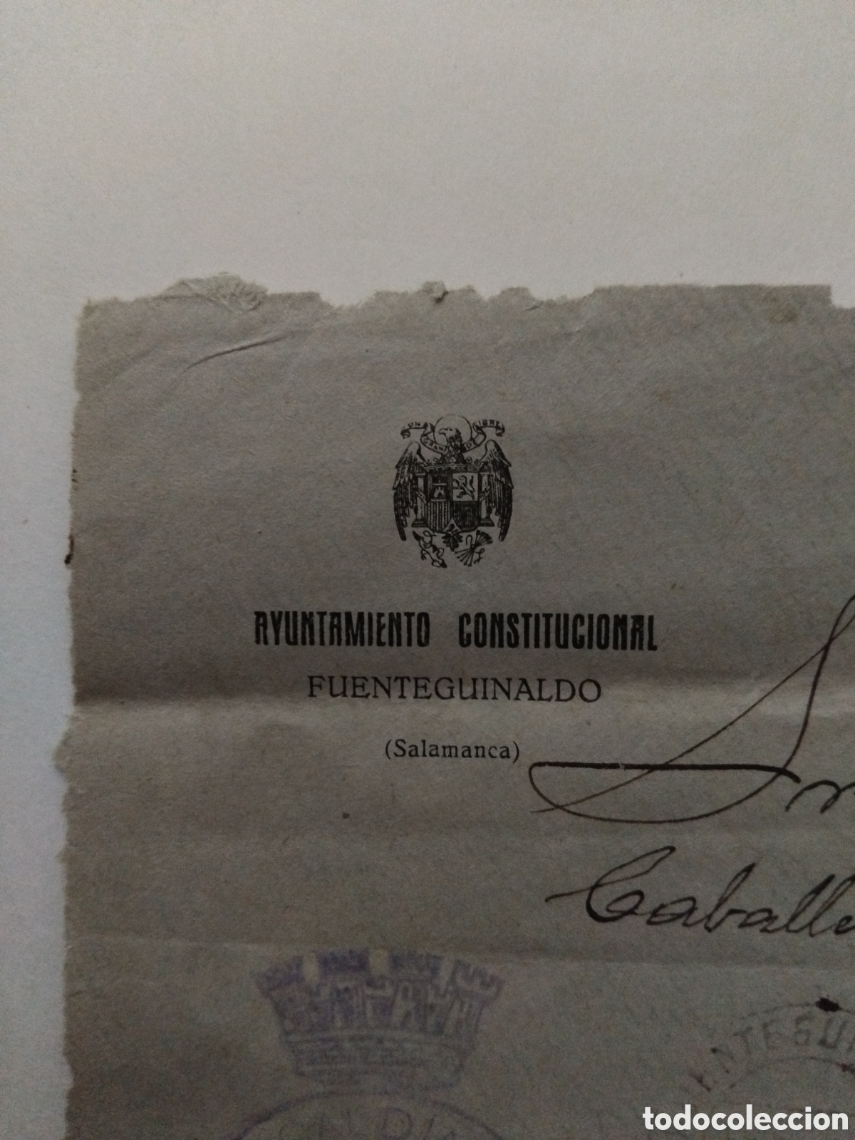 Sellos: Frontal sobre Fuenteguinaldo - Foto 4
