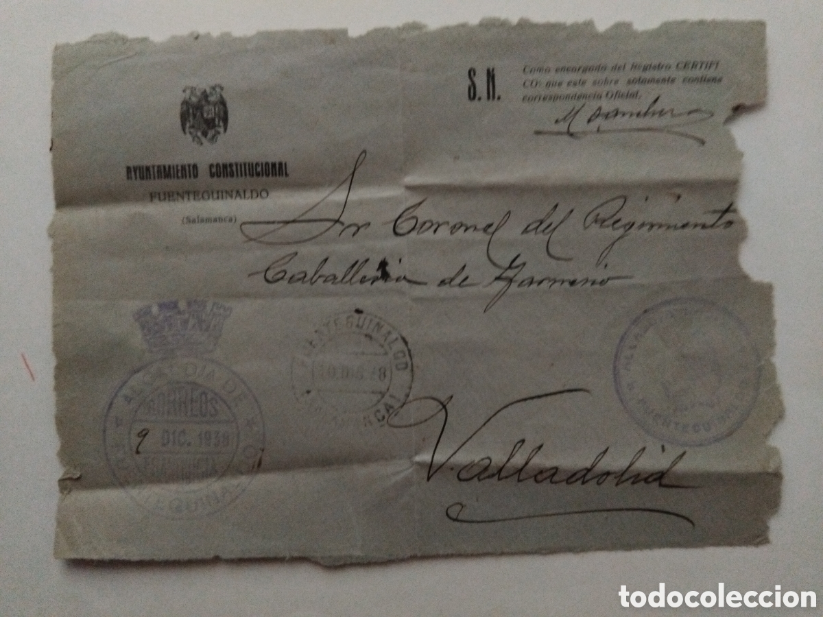 Sellos: Frontal sobre Fuenteguinaldo