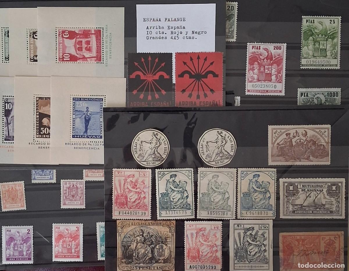 Timbres: ESPA&Ntilde;A -GUERRA CIVIL 1936/1939- HUEVAR - FALANGE - CARLISTAS - TIMBRES POSTALES - NUEVOS .-