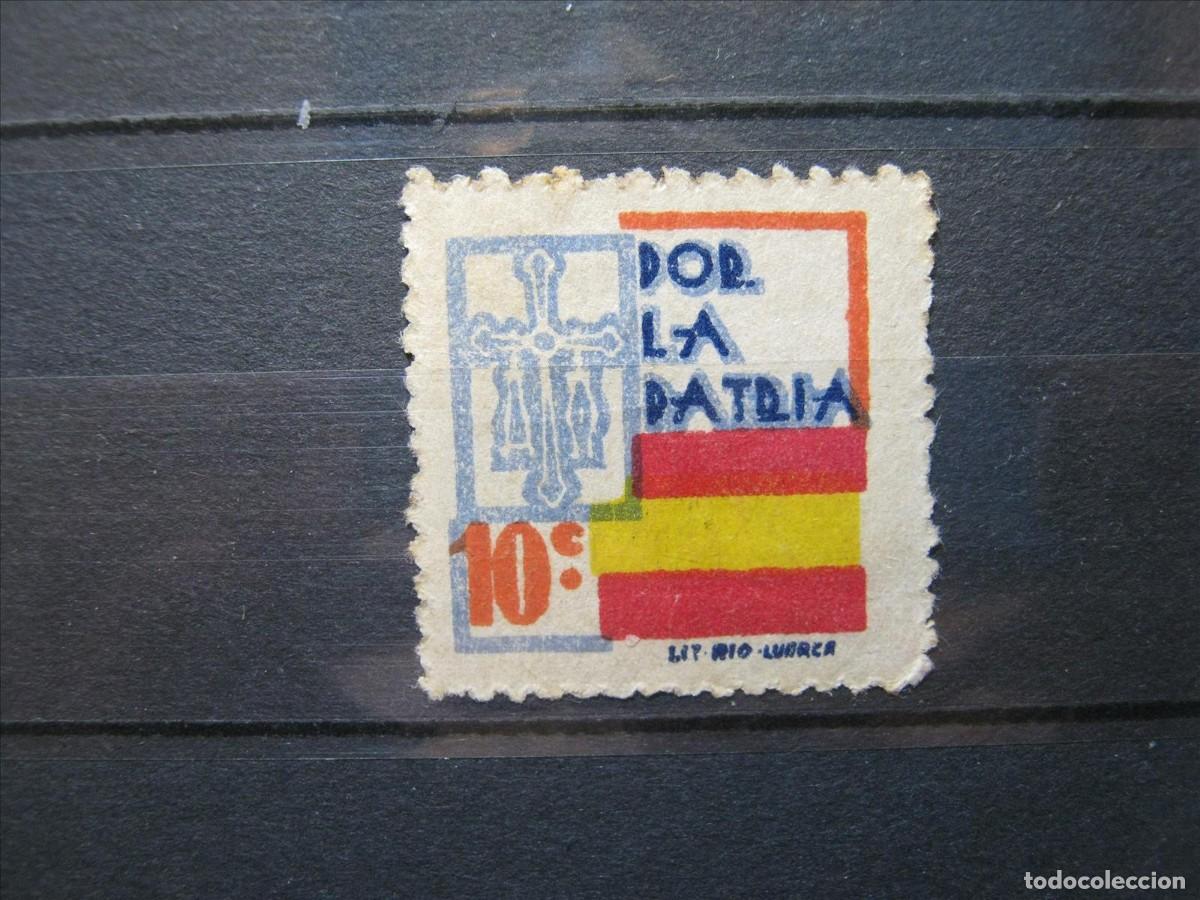 Sellos: ASTURIAS POR LA PATRIA 10 C. NUEVO.
