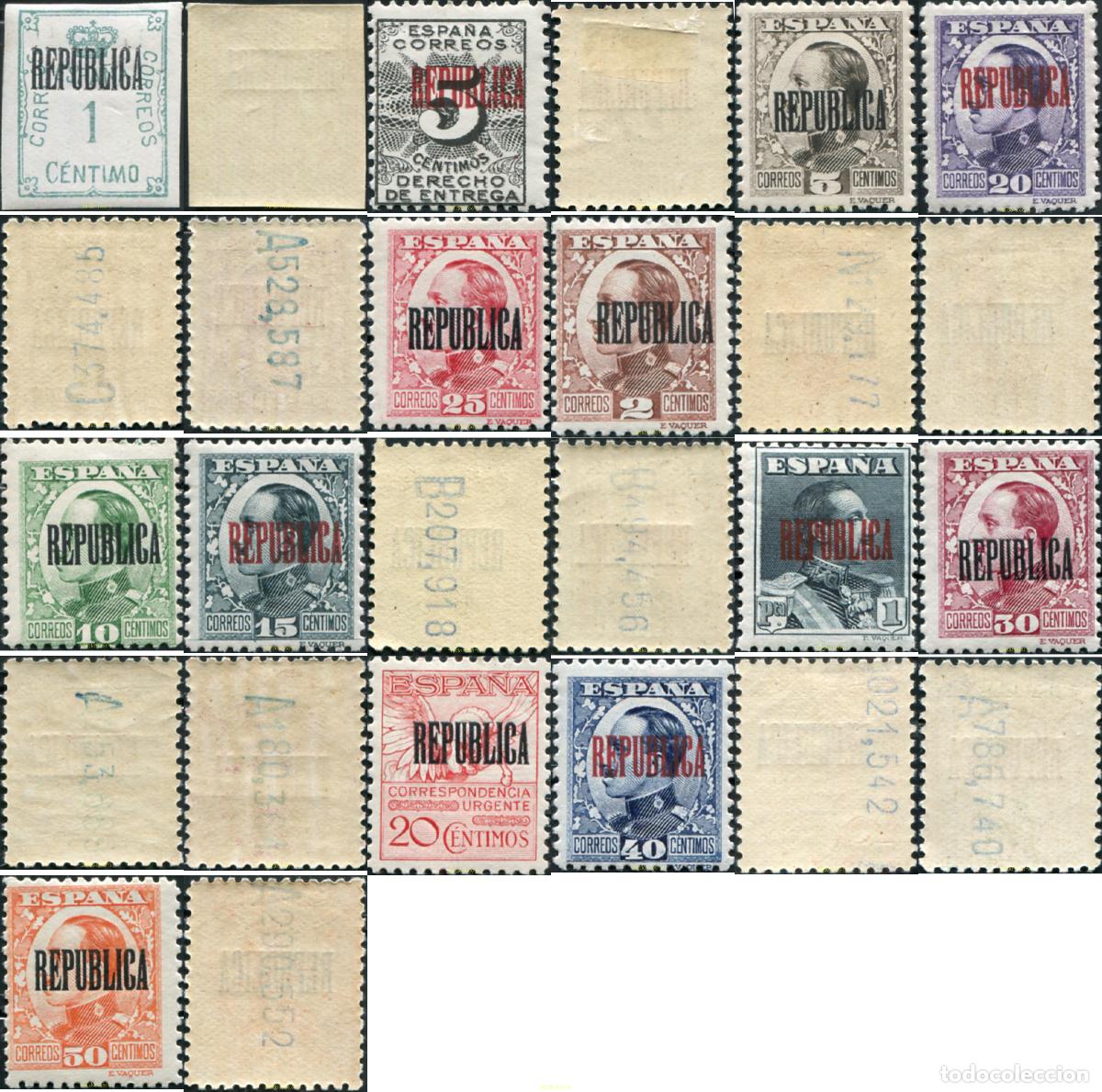 Sellos: 794175 HINGED ESPA&Ntilde;A. Emisiones locales republicanas 1931 SELLOS DE 1920 1930 Y 1931 EMISION PRIVA