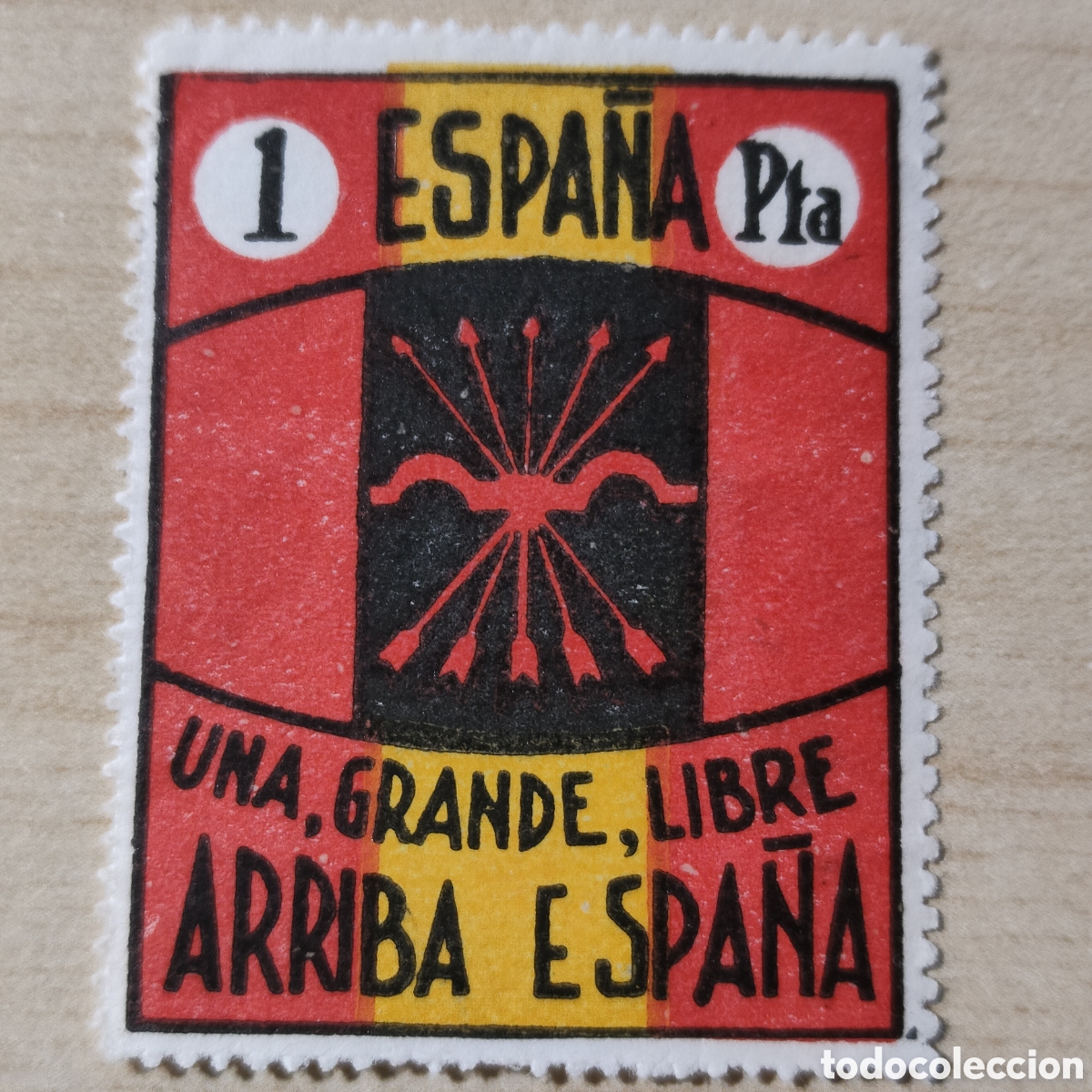 Sellos: a79 Falange Arriba Espa&ntilde;a Una Grande Libre Allepuz 130