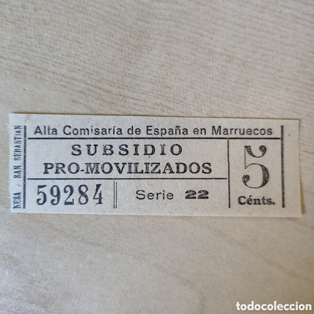 Sellos: cpex Marruecos Subsidio Pro Movilizados Alta comisar&iacute;a de Espa&ntilde;a Allepuz 19